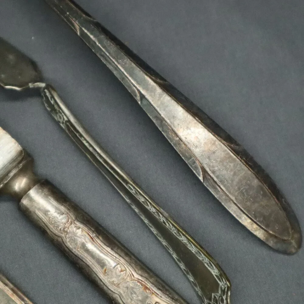 Silver plated flatware misc set of 7 pieces